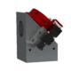 A 3 d image of the front end of a block.