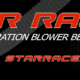 Star Racer blower belt logo with website.